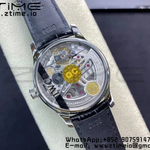 IWC Πορτογαλική Real PR IW500107 ZF 1:1 Best Edition Μαύρο καντράν σε μαύρο δερμάτινο λουράκι A52010 V5 - Super Clone Watch | 1:1 Best Version