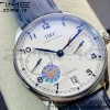 IWC Portuguese Real PR IW500107 ZF 1:1 Best Edition White Dial on Blue Leather Strap A52010 V5 - Super Clone Watch | 1:1 Best Version