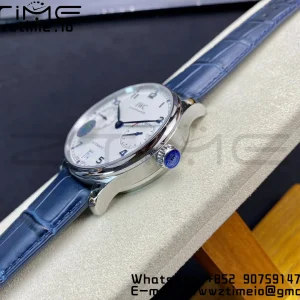 IWC ポルトギーゼ・リアルPR IW500107 ZF 1:1ベスト・エディション ホワイトダイアル ブルーレザーストラップ A52010 V5 - スーパークローン時計｜1:1ベスト・バージョン