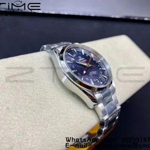 OMEGA Aqua Terra 150M 43.5mm GMT SS VSF 1:1 Best Edition Μαύρο ψηφιακό καντράν με υφή σε βραχιόλι SS A8605 Super Clone V2 - Super Clone Watch | 1:1 Best Version