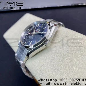 OMEGA Aqua Terra 150M 43.5mm GMT SS VSF 1:1 Best Edition Μαύρο ψηφιακό καντράν με υφή σε βραχιόλι SS A8605 Super Clone V2 - Super Clone Watch | 1:1 Best Version