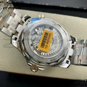 OMEGA 2018 Seamaster Diver 300M SS/RG VSF 1:1 Best Edition RG Bezel Blue Dial on SS/RG Bracelet A8800 - Super Clone Watch | 1:1 Best Version