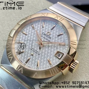 OMEGA Constellation 38mm SS/YG VSF 1:1 Best Edition White Textured Dial on SS/YG Bracelet A8500 Super Clone - Super Clone Watch | 1:1 Best Version