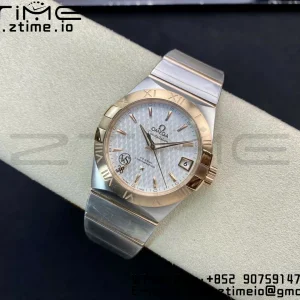OMEGA Constellation 38mm SS/YG VSF 1:1 Best Edition White Textured Dial on SS/YG Bracelet A8500 Super Clone - Super Clone Watch | 1:1 Best Version