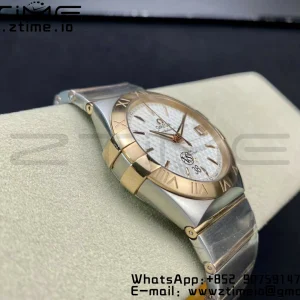 OMEGA Constellation 38mm SS/YG VSF 1:1 Best Edition White Textured Dial on SS/YG Bracelet A8500 Super Clone - Super Clone Watch | 1:1 Best Version