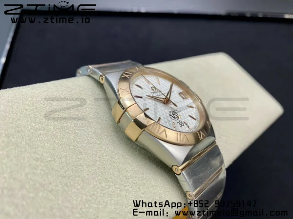 OMEGA Constellation 38mm SS/YG VSF 1:1 Best Edition White Textured Dial on SS/YG Bracelet A8500 Super Clone - Super Clone Watch | 1:1 Best Version