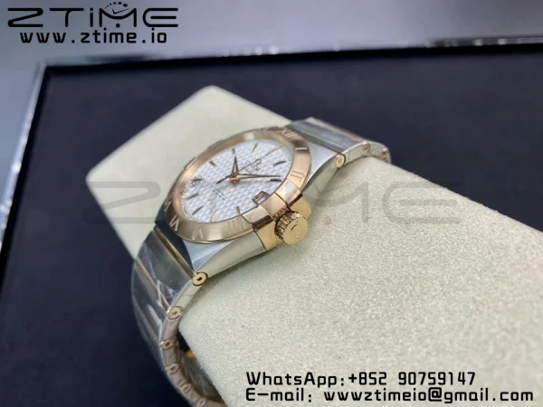 OMEGA Constellation 38mm SS/YG VSF 1:1 Best Edition White Textured Dial on SS/YG Bracelet A8500 Super Clone - Super Clone Watch | 1:1 Best Version