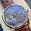 IWC Portuguese Real PR RG IW500702 ZF 1:1 Best Edition Gray Dial on Brown Leather Strap A52010 V5 - Super Clone Watch | 1:1 Best Version