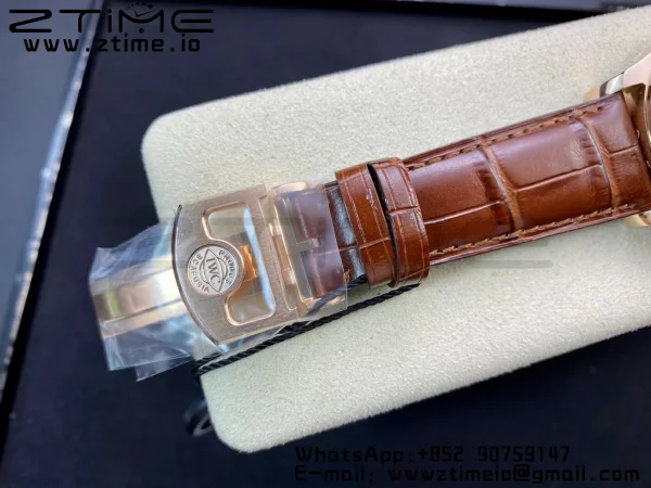 IWC Portuguese Real PR RG IW500702 ZF 1:1 Best Edition Gray Dial on Brown Leather Strap A52010 V5 - Super Clone Watch | 1:1 Best Version