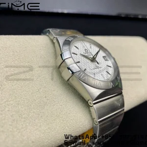 オメガ コンステレーション 38mm SS VSF 1:1ベストエディション ホワイトテクスチャードダイアル SSブレスレット A8500 スーパークローン - スーパークローン時計 | 1:1ベストバージョン