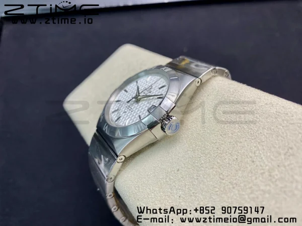 オメガ コンステレーション 38mm SS VSF 1:1ベストエディション ホワイトテクスチャードダイアル SSブレスレット A8500 スーパークローン - スーパークローン時計 | 1:1ベストバージョン