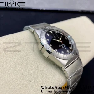 オメガ コンステレーション 38mm SS VSF 1:1 ベスト版 ブラックダイアル ダイヤモンドマーカー SSブレスレット A8500 スーパークローン - スーパークローン時計 | 1:1 ベスト版