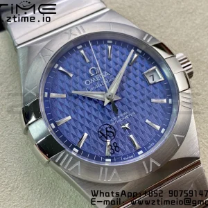 OMEGA Constellation 38mm SS VSF 1:1 Best Edition Blue Textured Dial on SS Bracelet A8500 Super Clone - Super Clone Watch | 1:1 Best Version
