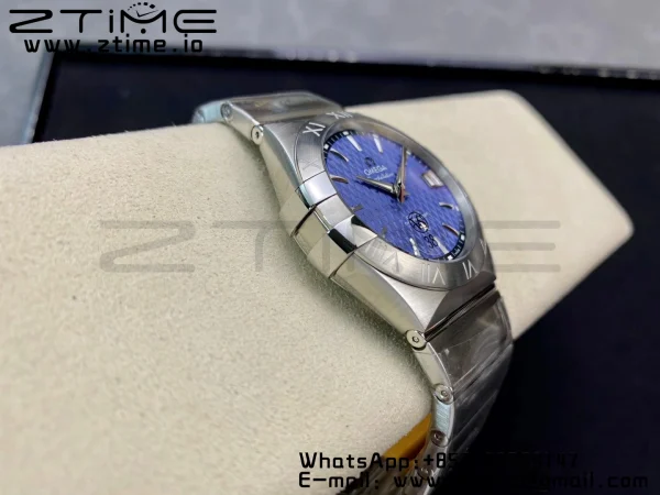 OMEGA Constellation 38mm SS VSF 1:1 Best Edition Blue Textured Dial on SS Bracelet A8500 Super Clone - Super Clone Watch | 1:1 Best Version