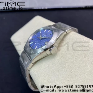 OMEGA Constellation 38mm SS VSF 1:1 Best Edition Blue Textured Dial on SS Bracelet A8500 Super Clone - Super Clone Watch | 1:1 Best Version