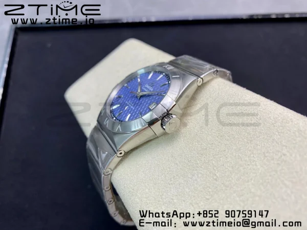 OMEGA Constellation 38mm SS VSF 1:1 Best Edition Blue Textured Dial on SS Bracelet A8500 Super Clone - Super Clone Watch | 1:1 Best Version