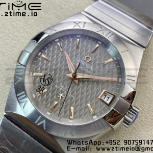 OMEGA Constellation 38mm SS/RG VSF 1:1 Best Edition Gray Textured Dial on SS Bracelet A8500 Super Clone - Super Clone Watch | 1:1 Best Version