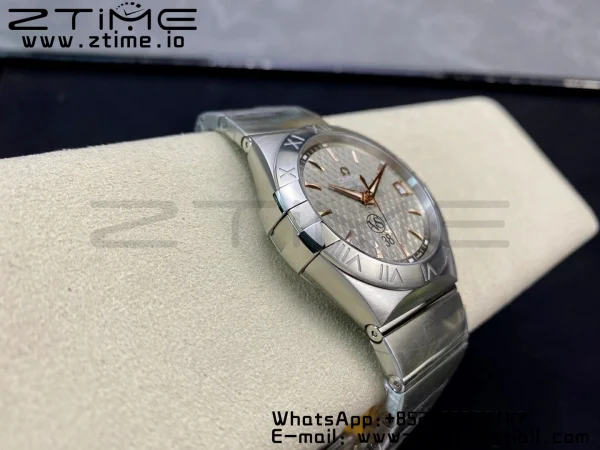 OMEGA Constellation 38mm SS/RG VSF 1:1 Best Edition Gray Textured Dial on SS Bracelet A8500 Super Clone - Super Clone Watch | 1:1 Best Version