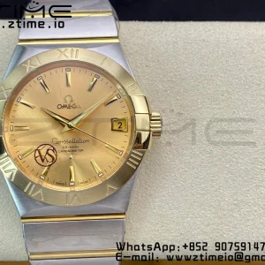 OMEGA Constellation 38mm SS/YG VSF 1:1 Best Edition Yellow Gold Dial on SS/YG Bracelet A8500 Super Clone - Super Clone Watch | 1:1 Best Version