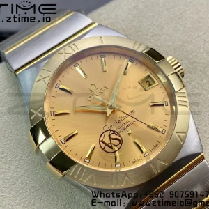 OMEGA Constellation 38mm SS/YG VSF 1:1 Best Edition Yellow Gold Dial on SS/YG Bracelet A8500 Super Clone - Super Clone Watch | 1:1 Best Version