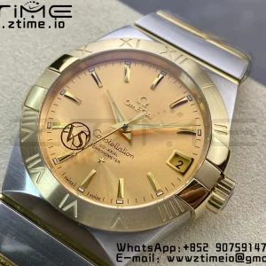 OMEGA Constellation 38mm SS/YG VSF 1:1 Best Edition Yellow Gold Dial on SS/YG Bracelet A8500 Super Clone - Super Clone Watch | 1:1 Best Version