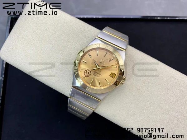 OMEGA Constellation 38mm SS/YG VSF 1:1 Best Edition Yellow Gold Dial on SS/YG Bracelet A8500 Super Clone - Super Clone Watch | 1:1 Best Version