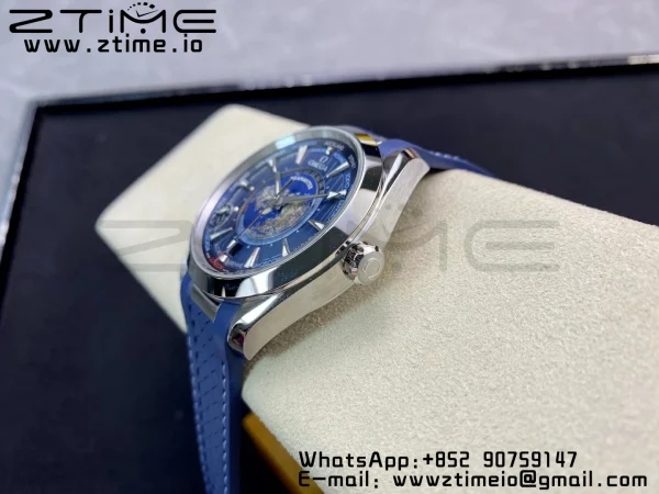 OMEGA OMEGA Aqua Terra Worldtimer VSF 1:1 Best Edition Blue Dial on Blue Rubber Strap A8938 Super Clone - Super Clone Watch | 1:1 Best Version
