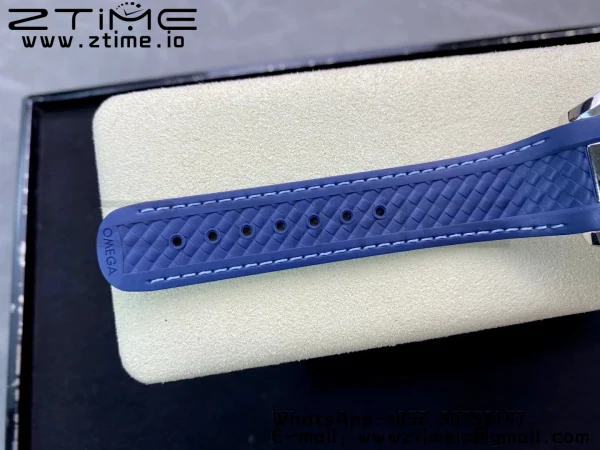 OMEGA OMEGA Aqua Terra Worldtimer VSF 1:1 Best Edition Blue Dial on Blue Rubber Strap A8938 Super Clone - Super Clone Watch | 1:1 Best Version