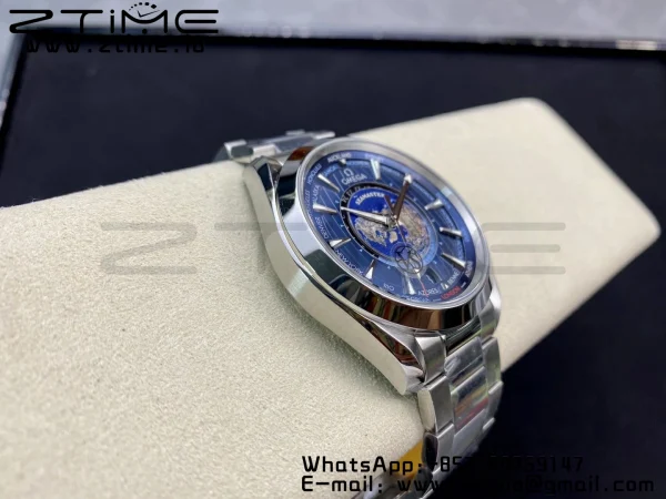 OMEGA Aqua Terra Worldtimer VSF 1:1 Best Edition Blue Dial on SS Bracelet A8938 Super Clone - Super Clone Watch | 1:1 Best Version