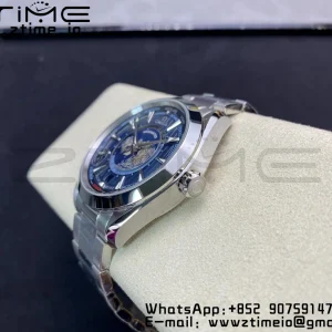 OMEGA Aqua Terra Worldtimer VSF 1:1 Best Edition Blue Dial on SS Bracelet A8938 Super Clone - Super Clone Watch | 1:1 Best Version