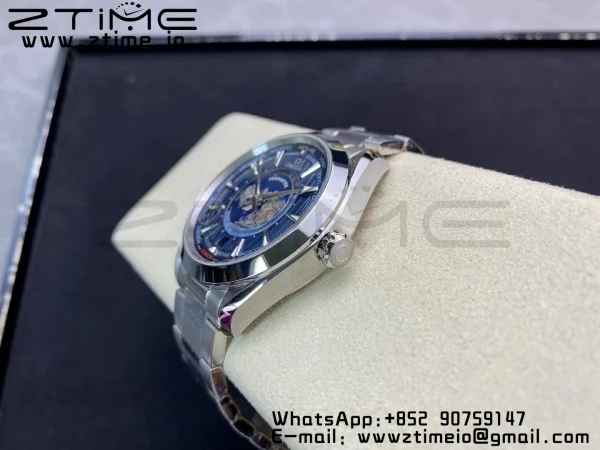 OMEGA Aqua Terra Worldtimer VSF 1:1 Best Edition Blue Dial on SS Bracelet A8938 Super Clone - Super Clone Watch | 1:1 Best Version