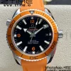 OMEGA Planet Ocean Professional Orange Bezel 42mm 1:1 VSF Best Edition σε πορτοκαλί λαστιχένιο λουράκι A8500 Super Clone - Super Clone Watch | 1:1 Best Version