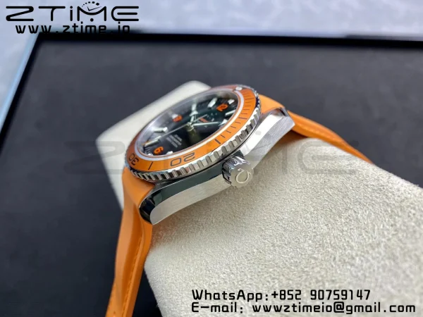 OMEGA Planet Ocean Professional Orange Kehys 42mm 1:1 VSF Best Edition oranssi kumihihna A8500 Super Clone - Super Clone Watch | 1:1 paras versio
