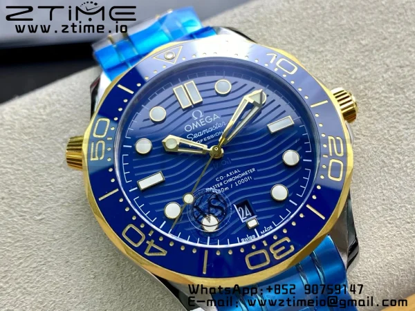 OMEGA 2018 Seamaster Diver 300M SS/YG VSF 1:1 Best Edition YG Bezel Blue Dial on SS/YG Bracelet A8800 - Super Clone Watch | 1:1 Best Version