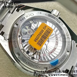 OMEGA Planet Ocean 600M Co-Axial GMT 43.5mm VSF 1:1 Best Edition Blue Dial Blue Ceramic Bezel on SS Bracelet A8605 Super Clone - Super Clone Watch | 1:1 Best Version