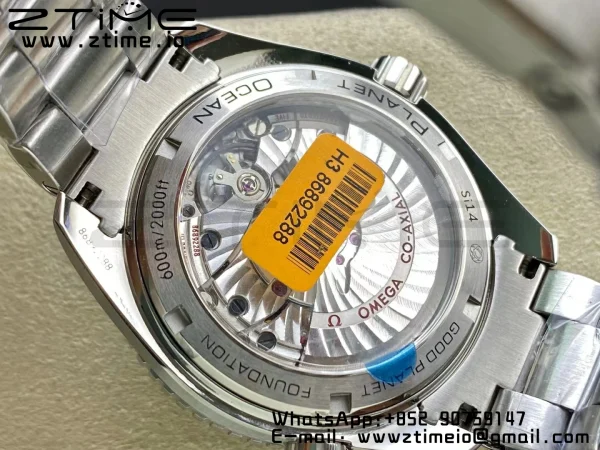 OMEGA Planet Ocean 600M Co-Axial GMT 43.5mm VSF 1:1 Best Edition Blue Dial Blue Ceramic Bezel on SS Bracelet A8605 Super Clone - Super Clone Watch | 1:1 Best Version