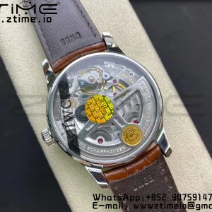 IWC Portuguese Real PR IW500704 ZF 1:1 Best Edition White Dial on Brown Leather Strap A52010 V5 - Super Clone Watch | 1:1 Best Version