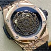 HUBLOT Big Bang Sang Bleu RG Titanio 415.OX.1118.VR.MXM17 WWF 1:1 Mejor Edición Esfera Azul Esqueleto Sobre Correa Azul Goma Asiática HB1213 - Reloj Super Clon | 1:1 Mejor Versión