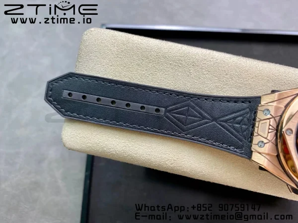HUBLOT Big Bang Sang Bleu RG Titanium 415.OX.1118.VR.MXM17 WWF 1:1 Best Edition Blue Skeletonal Dial On Blue Gummy Strap Asian HB1213 - Super Clone Watch | 1:1 Best Version