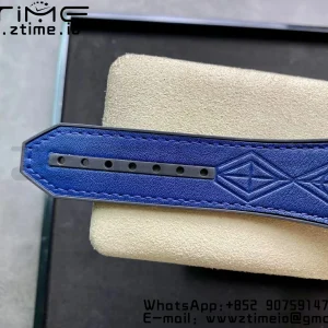 HUBLOT Big Bang Sang Bleu Titanium 415.NX.7179.VR.1704.MXM18 WWF 1:1 Best Edition Diamonds Case On Blue Gummy Strap Asian HB1213 - Super Clone Watch | 1:1 Best Version