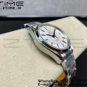 OMEGA Aqua Terra 150M SS VSF 1:1 Best Edition White Dial Blue Markers on SS Bracelet A8500 Super Clone - Super Clone Watch | 1:1 Best Version