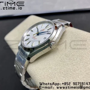 OMEGA Aqua Terra 150M SS VSF 1:1 Best Edition White Dial Blue Markers on SS Bracelet A8500 Super Clone - Super Clone Watch | 1:1 Best Version