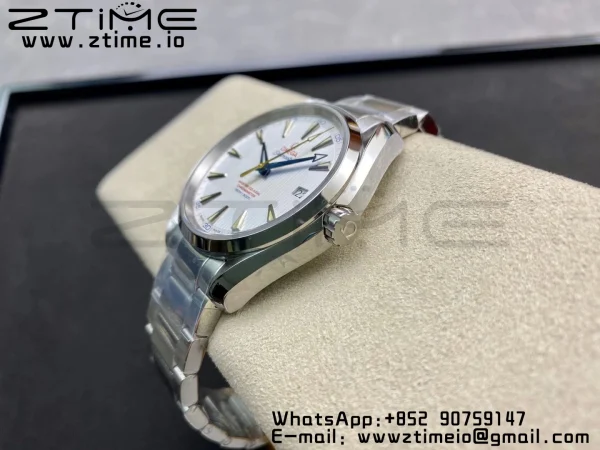OMEGA Aqua Terra 150M SS VSF 1:1 Best Edition White Dial Blue Markers on SS Bracelet A8500 Super Clone - Super Clone Watch | 1:1 Best Version