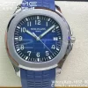 PATEK PHILIPPE Aquanaut 5168G 42mm SS 3KF 1:1 Best Edition Quadrante blu su cinturino in gomma blu A324 Super Clone V2 - Orologio Super Clone | 1:1 Best Version