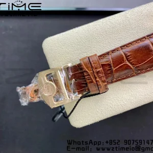 IWC Πορτογαλική Real PR RG IW500113 ZF 1:1 Best Edition White Dial σε καφέ δερμάτινο λουράκι A52010 V5 - Super Clone Watch | 1:1 Best Version