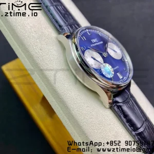 IWC Πορτογαλική Real PR Laureus Edition IW500112 ZF 1:1 Best Edition Blue Dial on Black Leather Strap A52010 V5 - Super Clone Watch | 1:1 Best Version