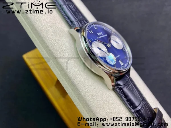IWC Πορτογαλική Real PR Laureus Edition IW500112 ZF 1:1 Best Edition Blue Dial on Black Leather Strap A52010 V5 - Super Clone Watch | 1:1 Best Version