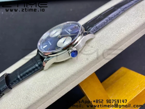 IWC Πορτογαλική Real PR Laureus Edition IW500112 ZF 1:1 Best Edition Blue Dial on Black Leather Strap A52010 V5 - Super Clone Watch | 1:1 Best Version
