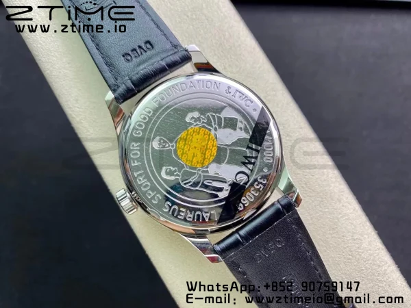 IWC Πορτογαλική Real PR Laureus Edition IW500112 ZF 1:1 Best Edition Blue Dial on Black Leather Strap A52010 V5 - Super Clone Watch | 1:1 Best Version