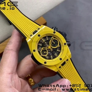 Hublot Big Bang Unico 441.ES.5119.RX Ceramic BBF 1:1 Best Edition Skeleton Dial on Yellow Rubber Strap A1280 - Super Clone Watch | 1:1 Best Version